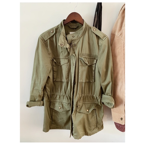 GAP // Forest Green Canvas Jacket - Picture 5 of 12